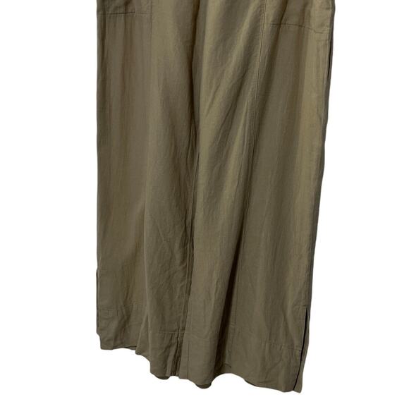 NIC+ZOE COMPANY WOMENS SIZE 14 RUMBA LINEN BLEND WIDE-LEG PANTS BROWN NEW - Picture 9 of 16